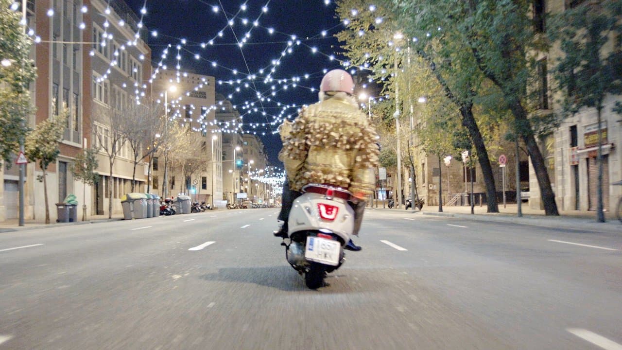 Barcelona Christmas Night backdrop