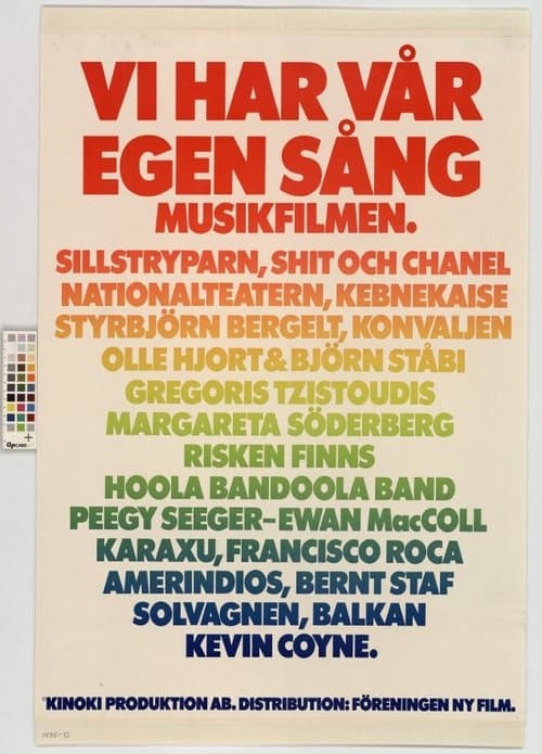 We Have Our Own Song - The Music Movie poster